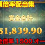 全倍率1500倍超え！!!オンラインカジノ高額配当集【GANNET】【JAPANESE BIGWIN】
